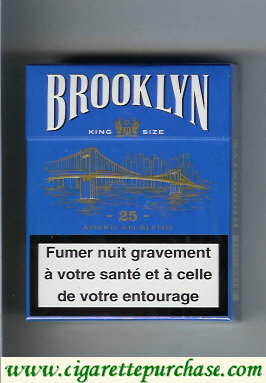 Brooklyn 25 American Blend cigarettes blue